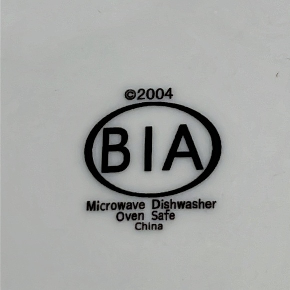 NWT Tiger Brand BIA Cordon Blue 4 Plates Coffee Bean Tiger Dessert 6.5" in box - Picture 7 of 7